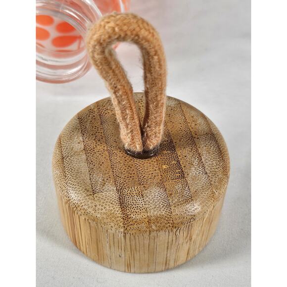 ELLO 24 OZ GLASS WATER BOTTLE — BAMBOO TWIST CAP • BPA & LEAD FREE - Picture 5 of 7